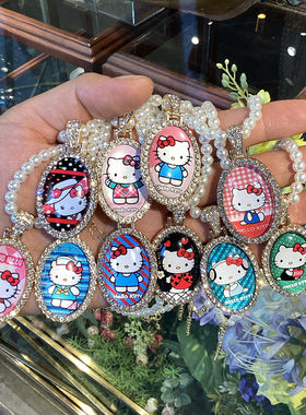 快给姐们安排这条hellokitty珍珠项链！重工！细节到位！