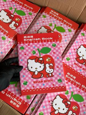 hellokitty英语薄！超超超可爱的,写单词贼有劲~英语课代表必须冲