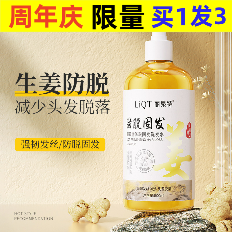 卉纪丽泉特姜汁防脱固发洗发水