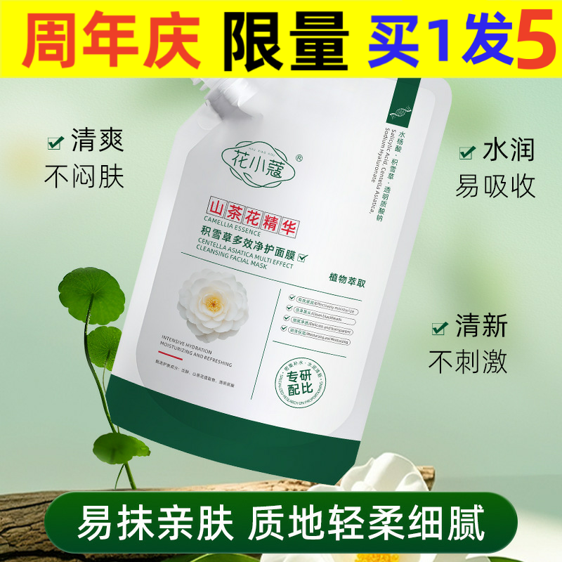 中国花小蔻积雪草多效涂抹面膜