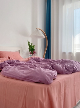 定制订做纯棉加厚磨毛被套全棉被罩任意尺寸150x215cm180cmx220cm