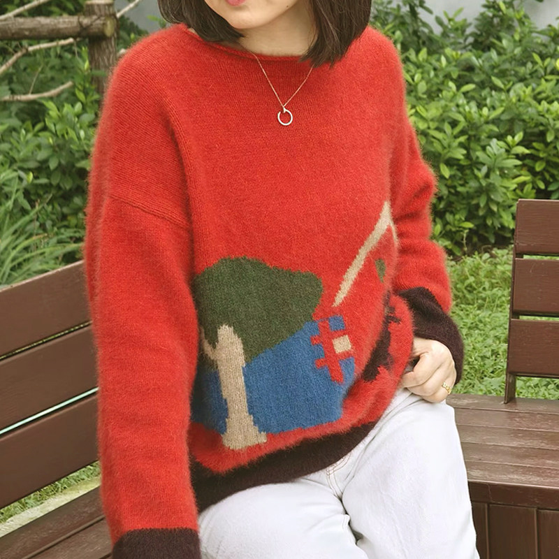 织梦童话 苏瑟兰黛貂手编2根套头衫毛线材料包