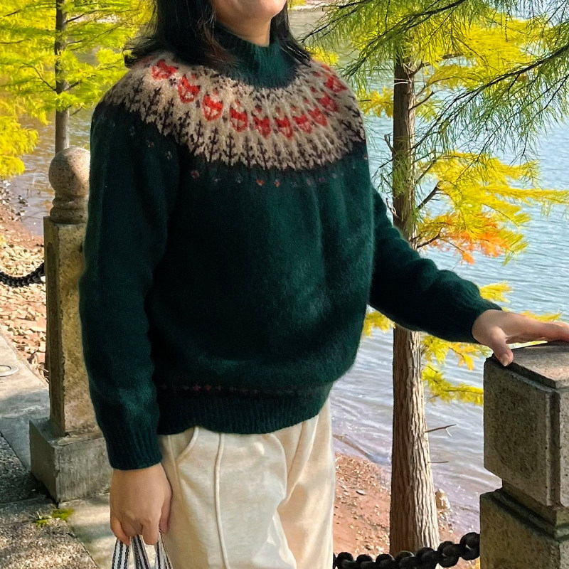 狐狸森林 苏瑟兰黛貂手编2根套头衫毛线材料包