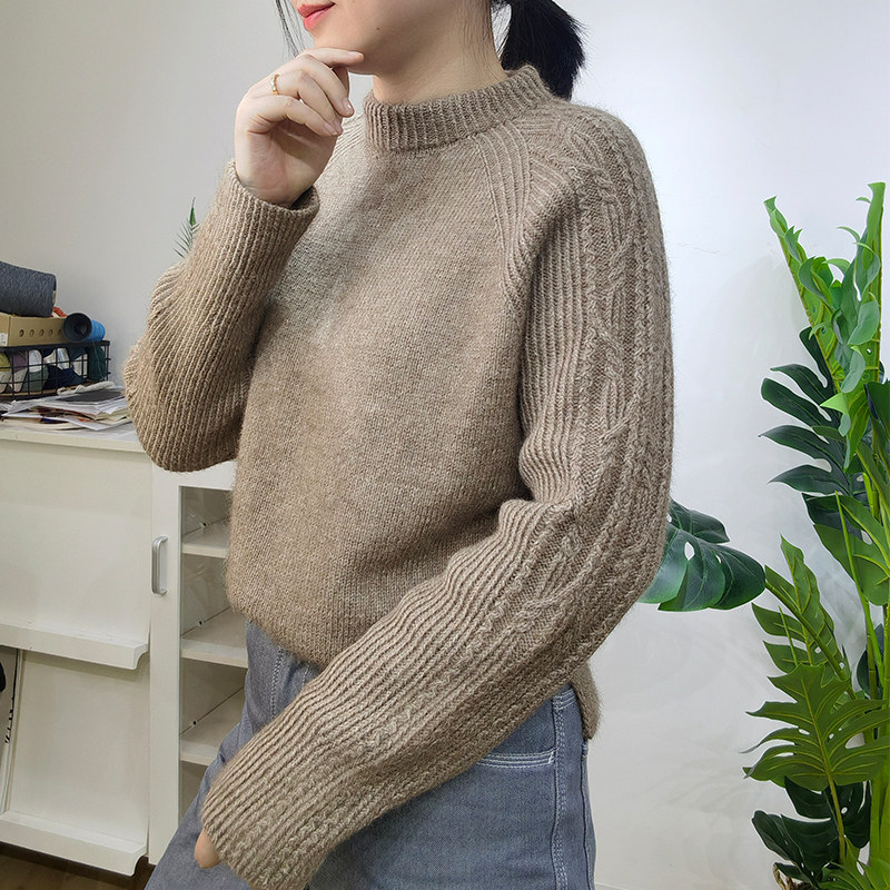 利亚毛线套头毛衣毛线安吉列