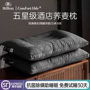 德国五星级酒店荞麦颈椎病专用枕头护颈椎助睡眠反弓富贵包颈椎枕
