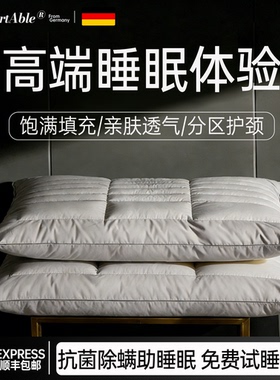德国进口荞麦枕头护颈椎助睡眠五星级酒店成人颈椎枕双面立体枕芯