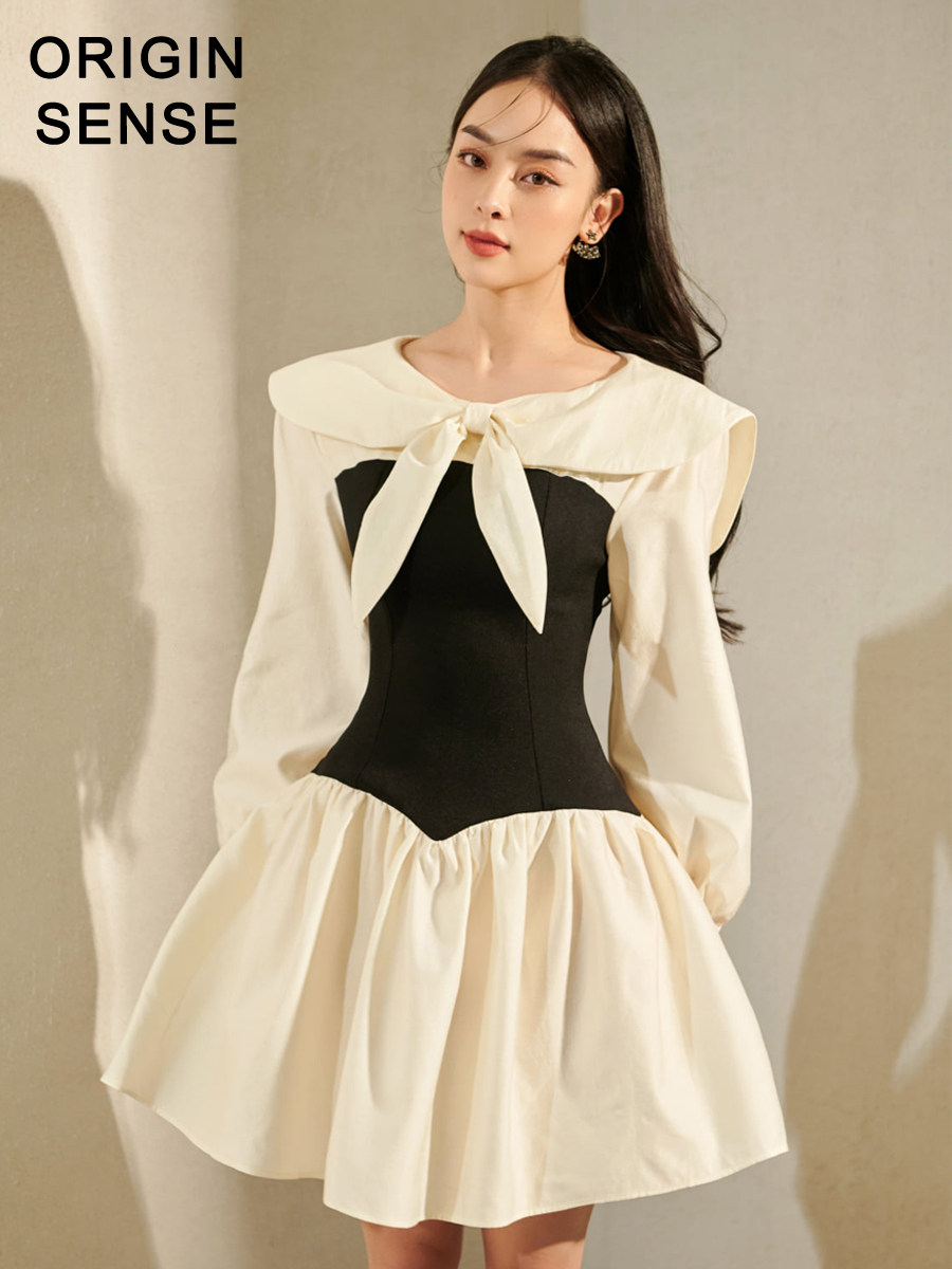 2022年早春新品法式少女蝴蝶结
