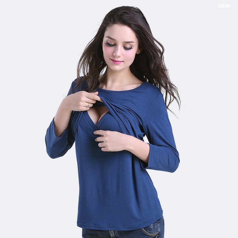 春夏哺乳装上衣孕妇产后喂奶衣长袖莫代尔打底月子服外出哺乳衣薄,孕妇装/孕产妇用品/营养,家居服上装,淘宝优惠券,粉丝福利购,淘宝优惠卷