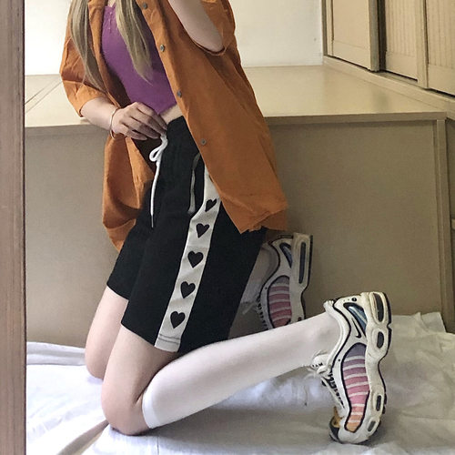 黑白色天鹅绒jk制服中筒袜薄款Lolia小腿袜日系学生女袜氨纶