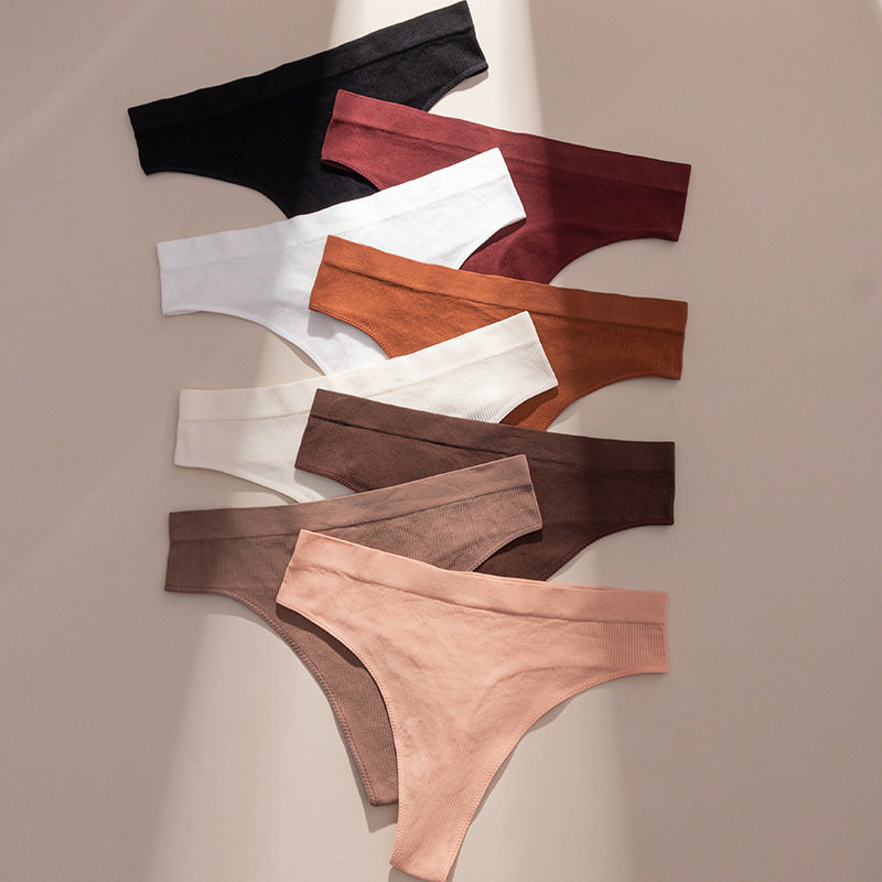 欧美螺纹内裤大码瑜伽隐形内裤 舒适无缝无痕透气中腰,女士内衣/男士内衣/家居服,男丁字裤,淘宝优惠券,粉丝福利购,淘宝优惠卷