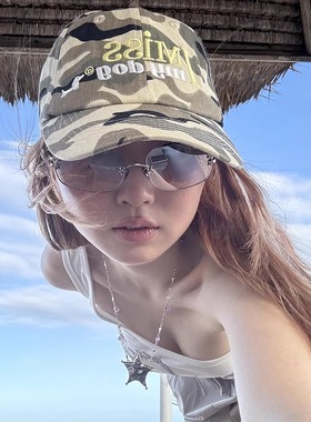 小众设计i miss my dog刺绣软顶鸭舌帽女情侣百搭遮阳鸭舌帽子男