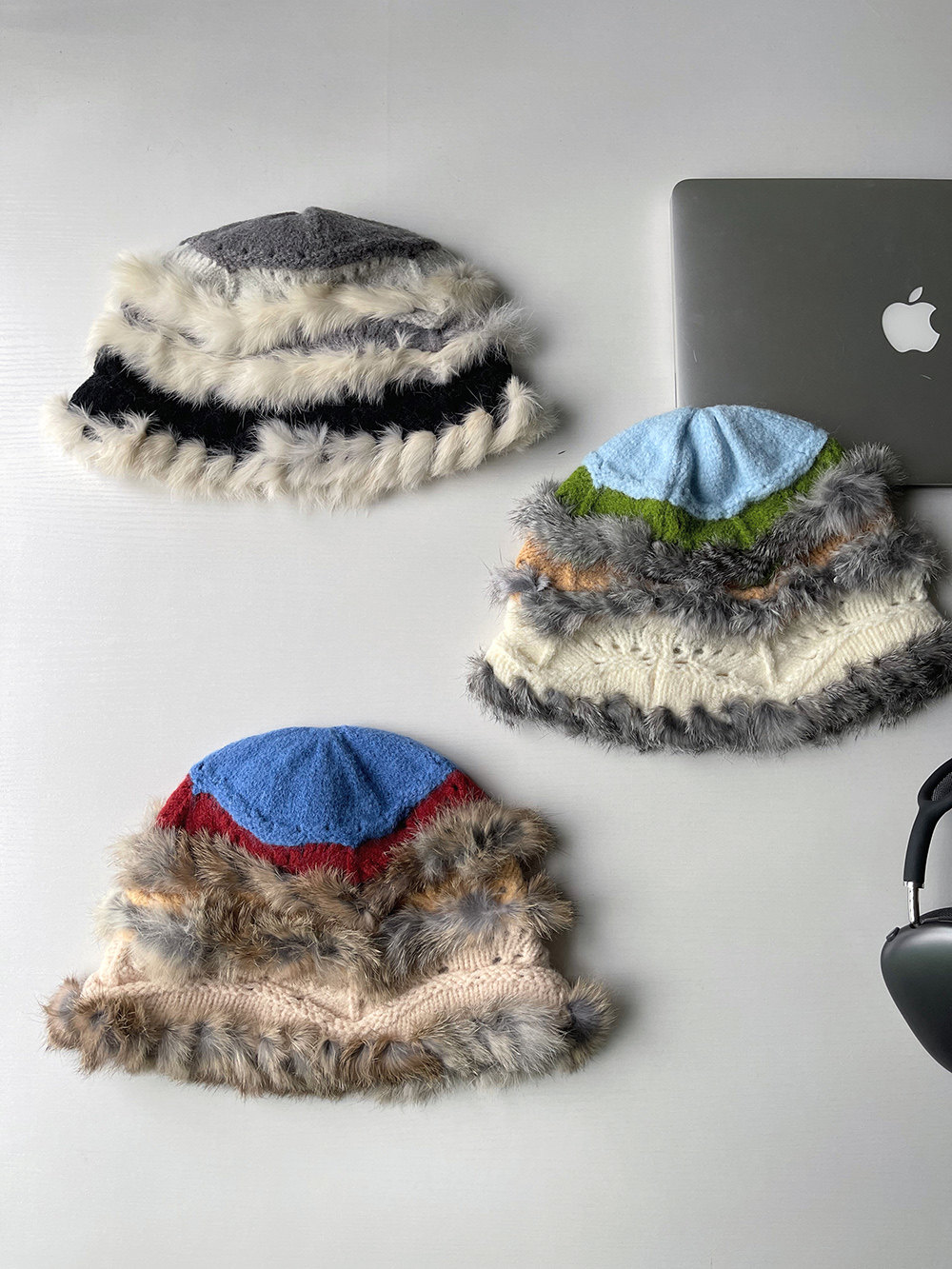 复古手工编织兔毛针织包头帽女秋冬保暖护耳显脸小堆堆帽毛线帽子,服饰配件/皮带/帽子/围巾,帽子,淘宝优惠券,粉丝福利购,淘宝优惠卷