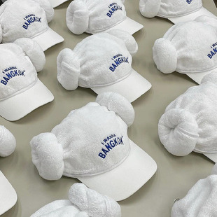 ins博主同款泰国小众创意桑拿帽鸭舌帽女恶趣味设计潮人鸭舌帽男