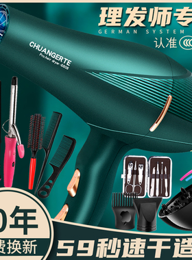 德国发廊大功率3000吹风机理发店家用大风力风筒冷热风蓝光护发