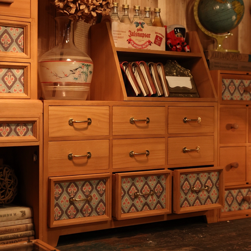 法式中古造型原创的桌面小抽屉柜