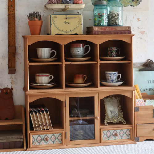 复古桌面可堆叠创意拱门置物架