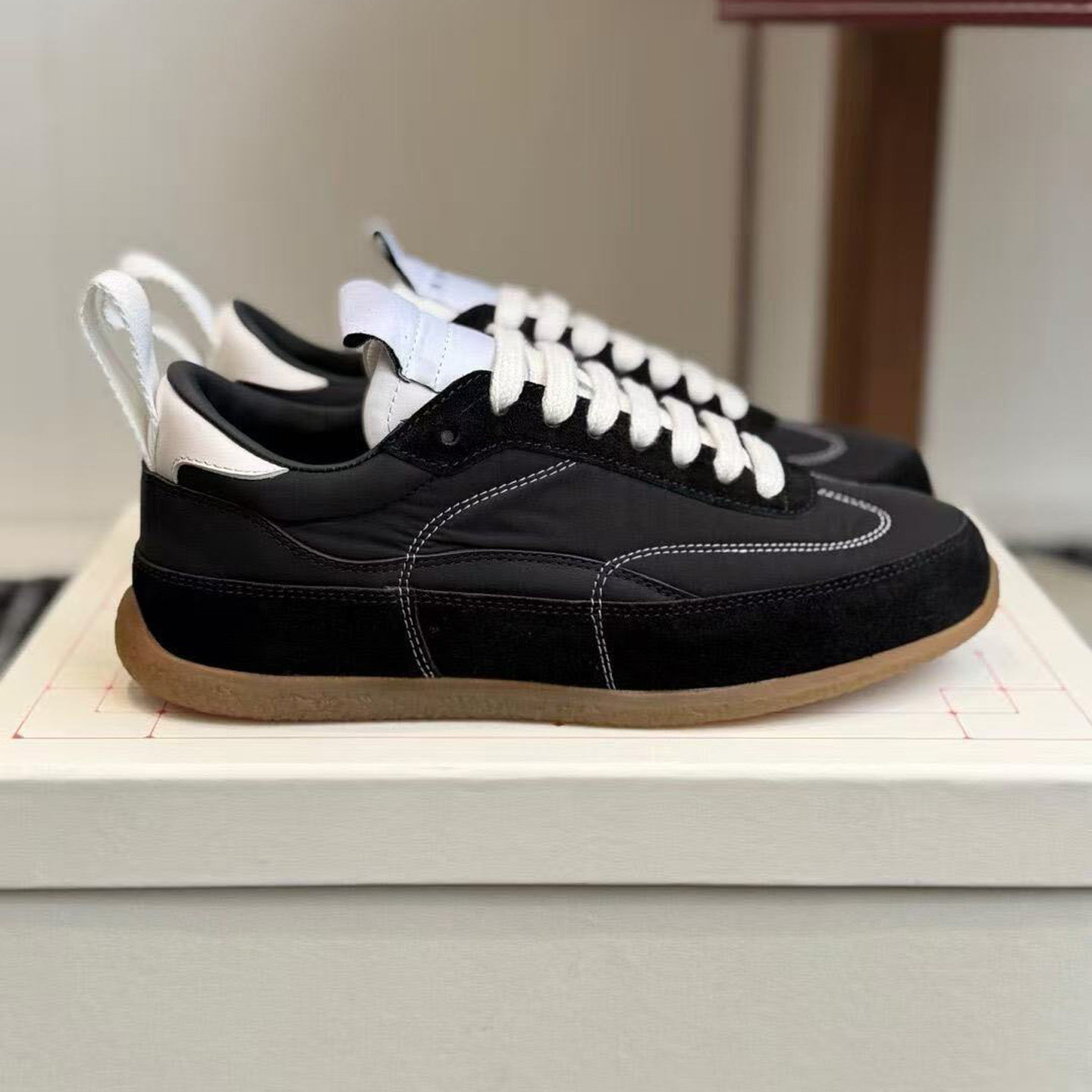 复古德训鞋女2026新款EC1阿甘鞋系带运动休闲鞋软底板鞋百搭潮鞋,女鞋,德训鞋,淘宝优惠券,粉丝福利购,淘宝优惠卷