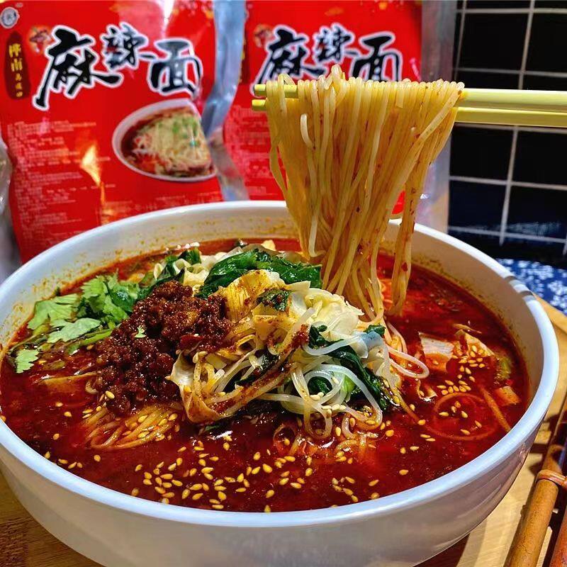 佳木斯桦南马道口麻辣面东北细麻辣面玉米碴条麻辣面麻辣烫涮冷面