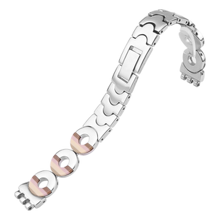 适配swatch斯沃琪LK356G LK367G女士Irony俪媛精钢表链手表带12mm