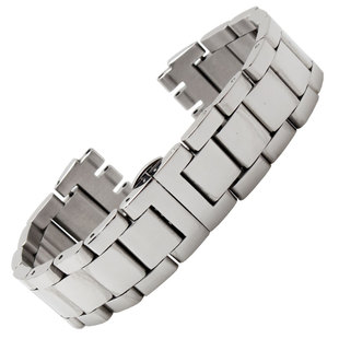 精钢间陶瓷手表带适配斯沃琪 YVS441G/YAS112G表链17mm19 20 21mm