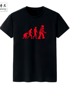 美剧TBBT 生活大爆炸 谢尔顿 sheldon 短袖t恤进化论男女学生打底