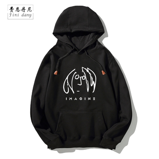 披头士the beatles约翰列侬 Imagine John Lennon连帽卫衣男女