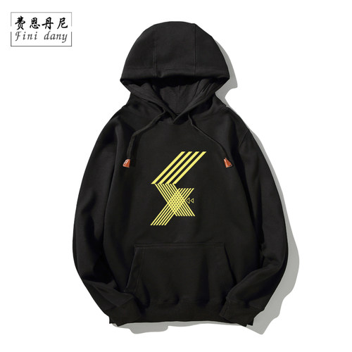 假面骑士黄黑款冬季长袖套头卫衣