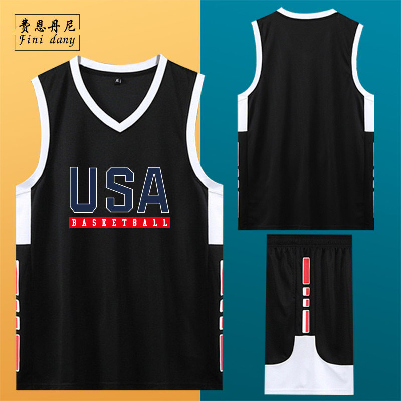 usa男篮世界杯美国队全明星篮球衣服队服训练服套装定制男球迷夏
