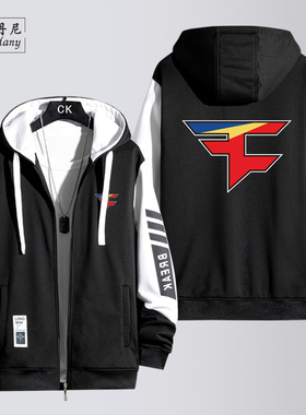 FaZe战队游戏CSGO比赛衣服RAIN宽松休闲百搭连帽拉链卫衣外套男潮