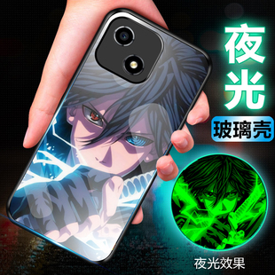 适用华为荣耀畅玩30夜光玻璃手机壳畅玩30m保护套防摔全包软超薄情侣网红男液态硅胶女创意简约火影忍者