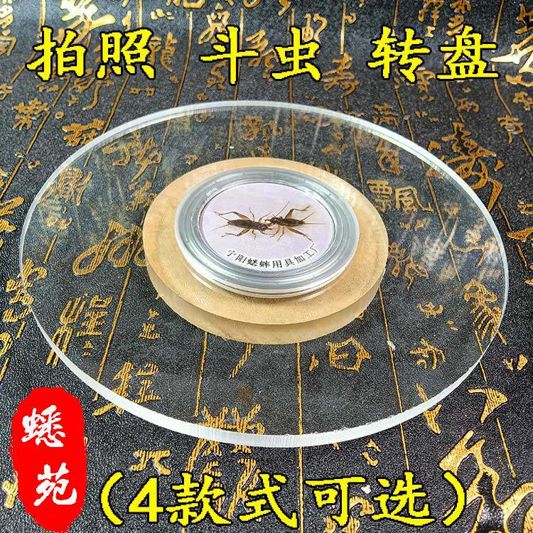 蟋蟀拍照转盘蛐蛐拍照转盘看虫转盘斗虫转拍斗格斗圈包邮