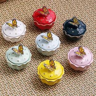 2023年创意小罐陶瓷密封罐子茶叶包装罐香粉盒胭脂面霜乳膏分装瓶