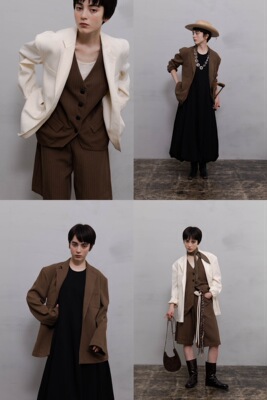 WOKERKER简约西装外套宽松阔肩