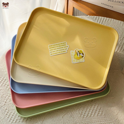 多巴胺ins风高颜值方形托盘