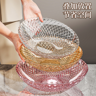 水果盘家用高档现代简约轻奢果盘高颜值客厅茶几糖果盘果子干果盘