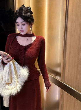 微胖mm大码2026显瘦连衣裙套装女