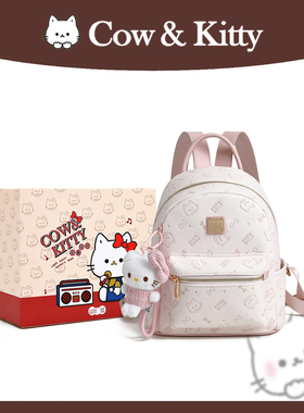 官方正品Cow&Kitty双肩包2025新款大容量双肩包书包通勤轻便背包