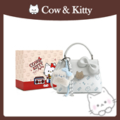 官方正品 Cow&Kitty小方包女2025新款 小众卡通印花手提包斜挎包包