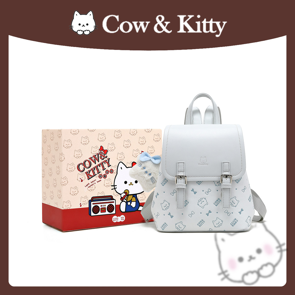 Official genuine Cow&Kitty backpack 2026 new large-capacity backpack, a lightweight backpack for commuting to school thumbnail 4