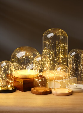 永生花小夜灯侧面开关发光铃