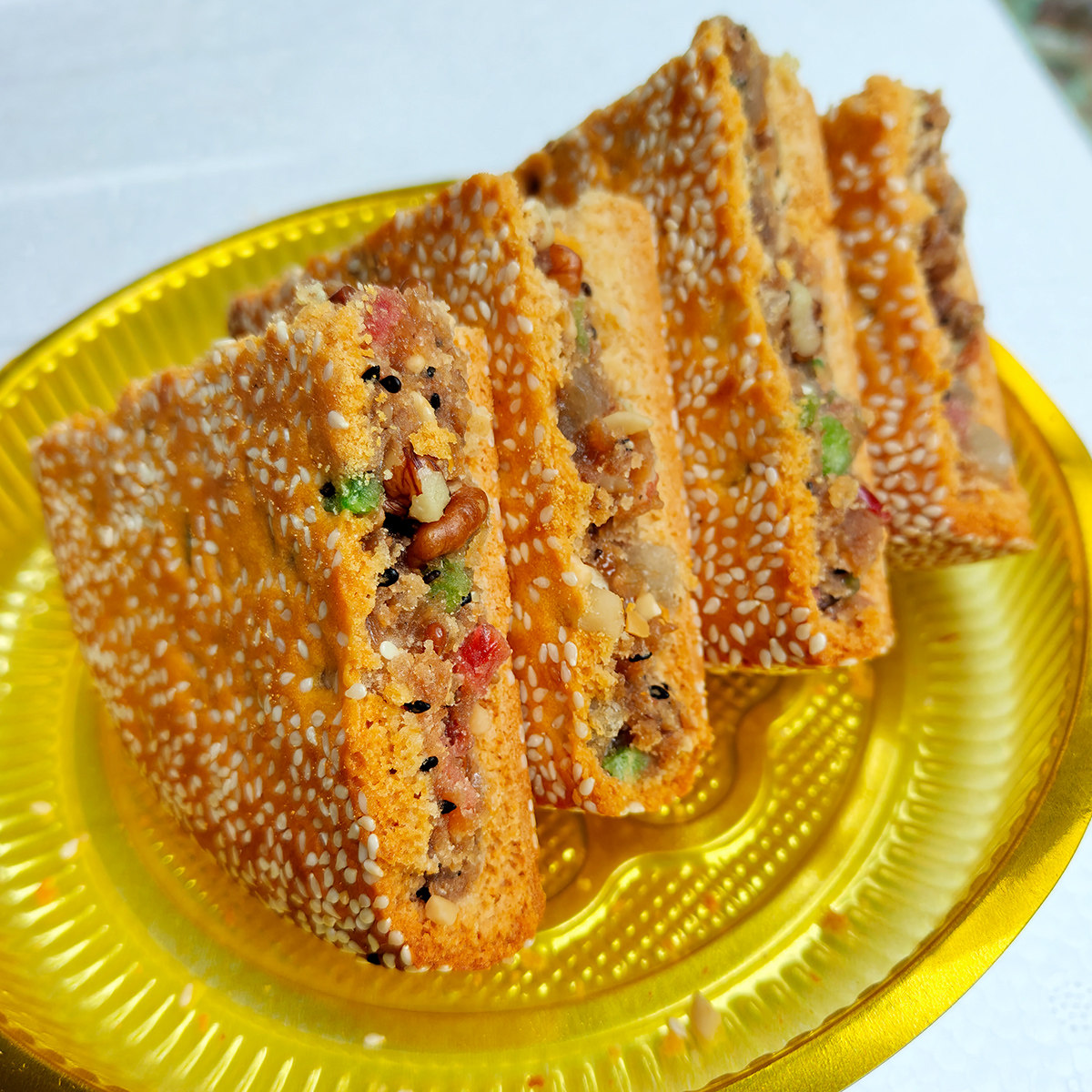 核桃麻饼500g新锋百果麻饼杭州手工怀旧糕点乌镇特产芝麻大饼喜饼
