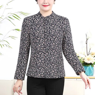 蒙驼贴身驼绒棉居家花棉袄妈妈