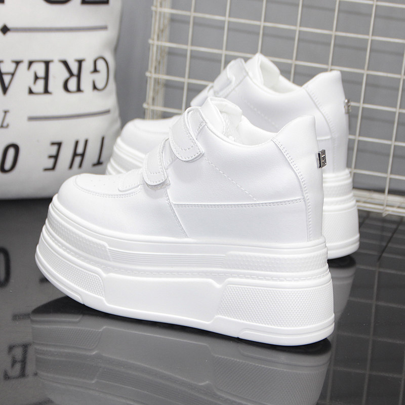 超高跟14cm小个子爆款女鞋秋冬季12cm厚底松糕鞋魔术贴内增高女鞋,女鞋,松糕（摇摇）鞋,淘宝优惠券,粉丝福利购,淘宝优惠卷