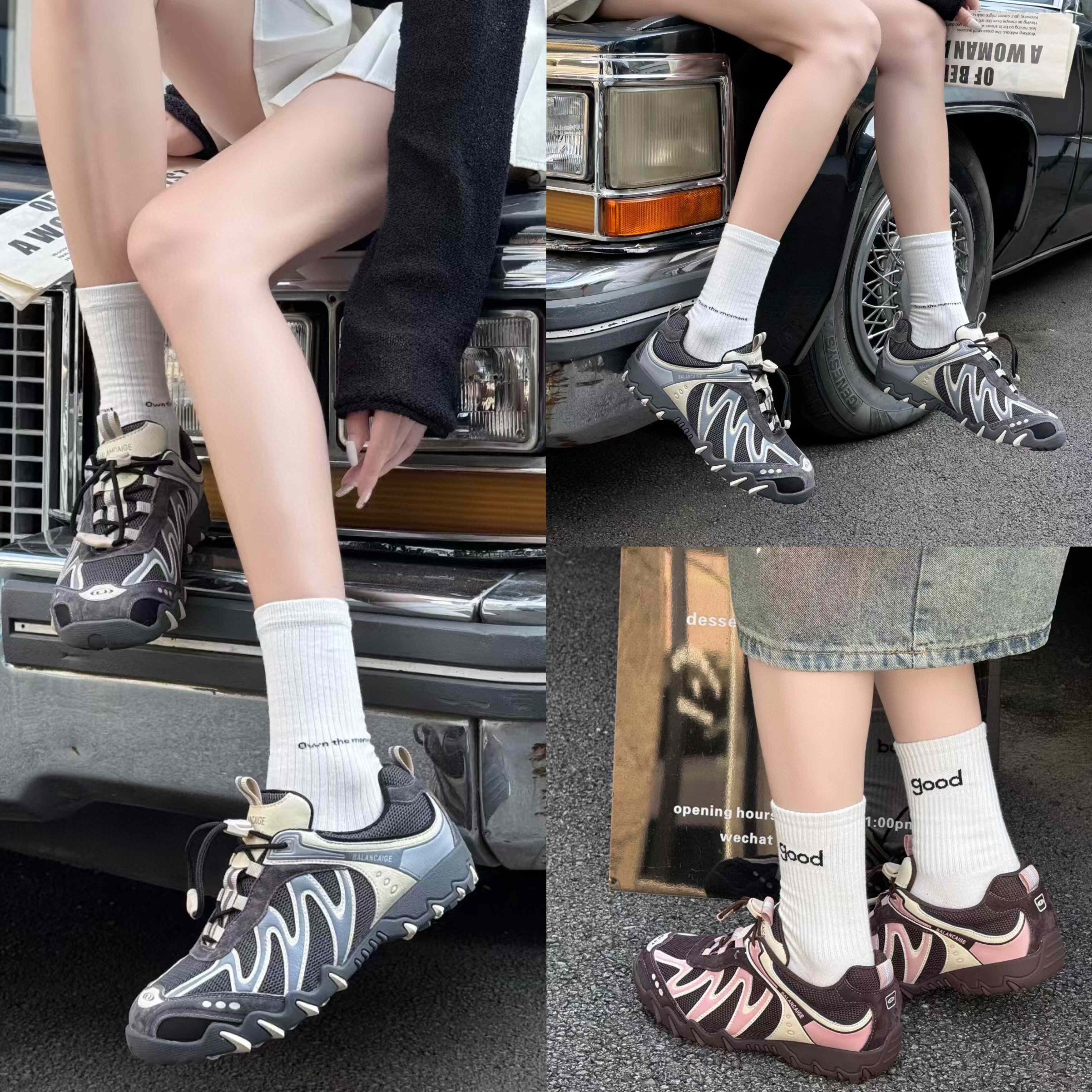 薇玖芭2025新款真皮厚底小白鞋女增高休闲运动板鞋百搭舒适女鞋