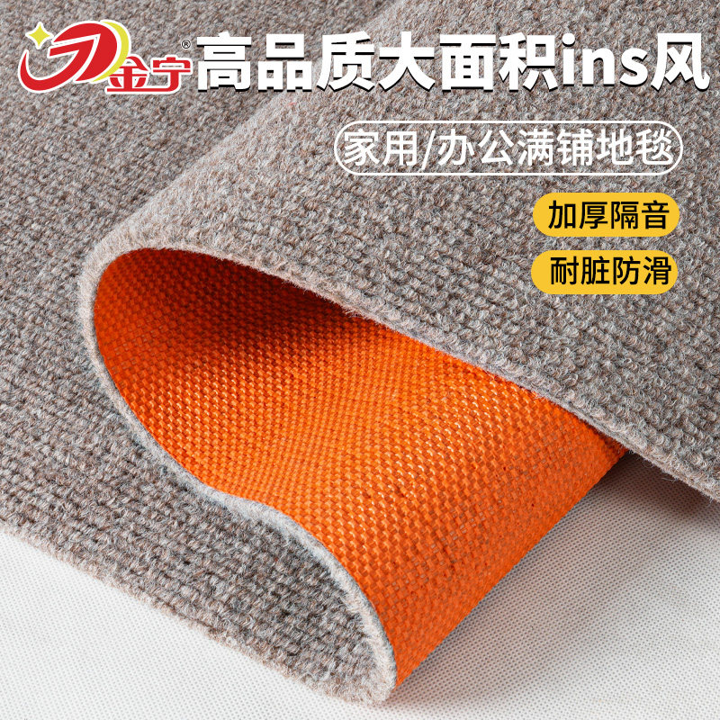 【ins风】卧室商用满铺灰色地毯