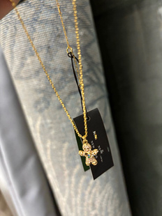 高品质铜镀金 出口欧美外贸首饰尾货姜饼人耳钉吊坠项链女