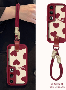 红色爱心适用OPPOk12x手机壳k11x天眼阶梯k10活力版x硅胶k9s保护软套k7x全包k5防摔k3镜头k1女新款pro高级