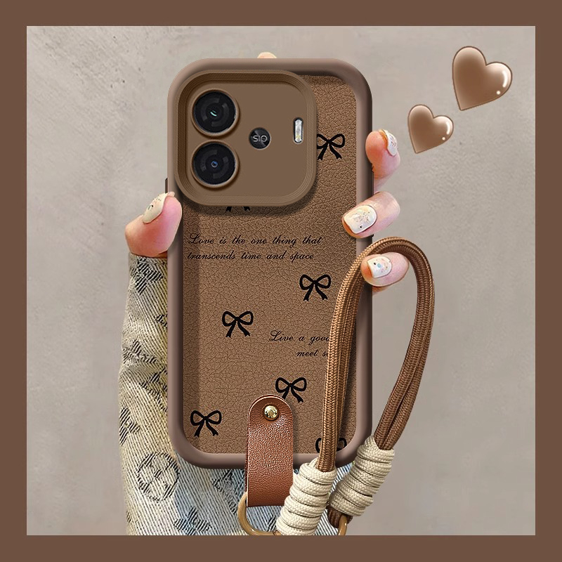 天眼阶梯小羊皮iqoo手机壳简约