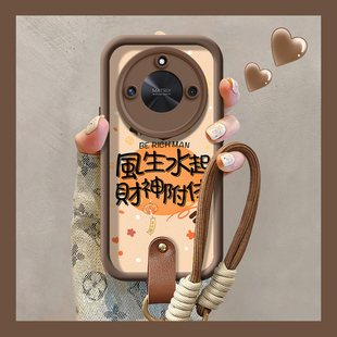 财神附体适用荣耀x60i手机壳x50i 9xpro创意 天眼阶梯x40i硅胶x30i保护软套x50i全包x20se防摔x10镜头9x女新款