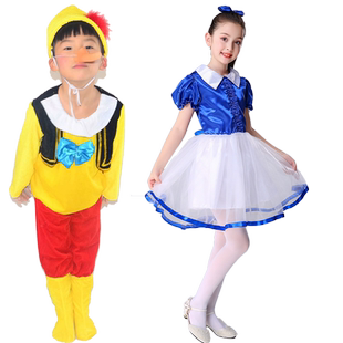 儿童木偶奇遇记匹诺曹表演服幼儿园海豚鲨鱼动物舞蹈舞台演出服装